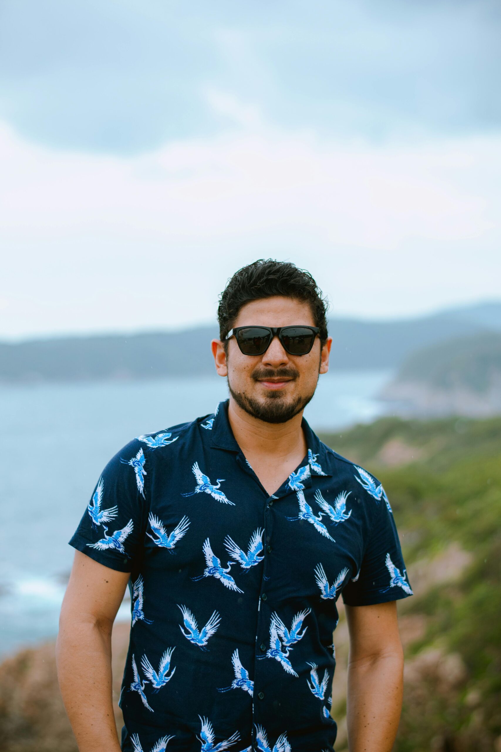 Guy posing a pic, purchased our product