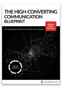 High-Converting Communication Blueprint PDF cover communication framework examples inside blueprint